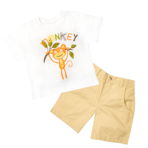 Monkey Print Tee and Short Set - Rumble In The Jungle