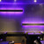 Modern lounge with UV LED decorative wall lighting