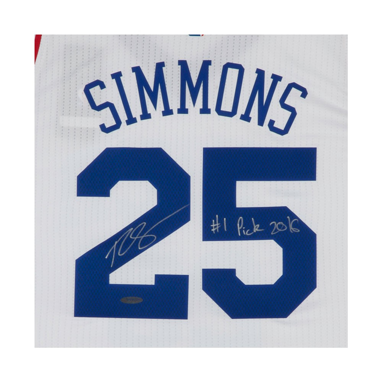 BEN SIMMONS Autographed & Inscribed 76ers Home Jersey UDA