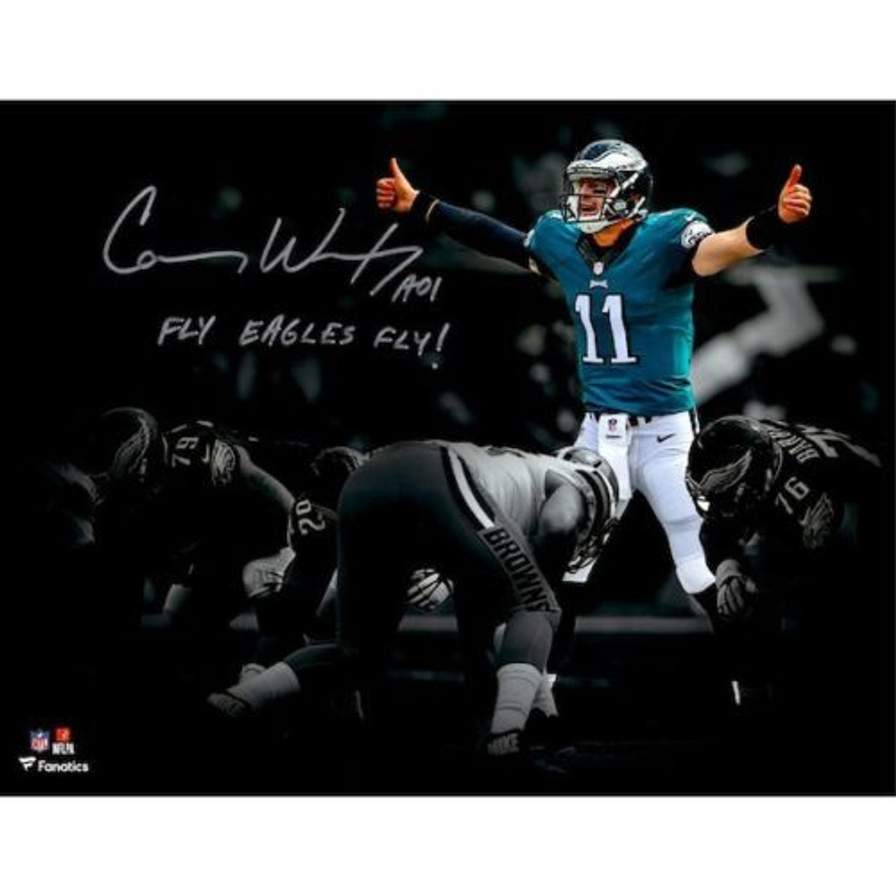 carson wentz autographed jersey