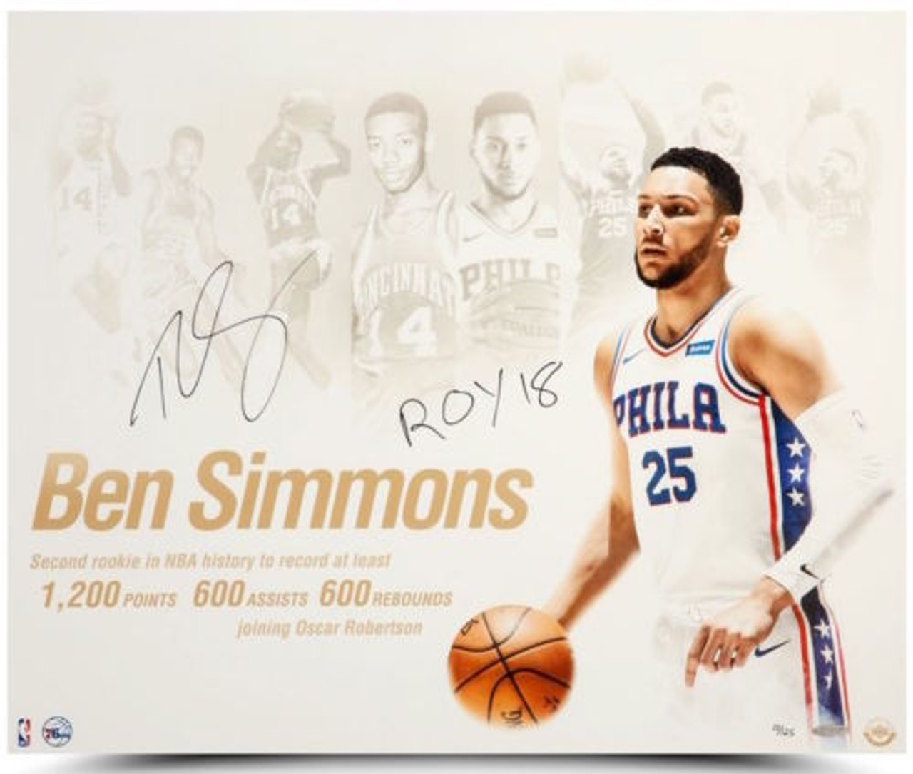 ben simmons autographed jersey