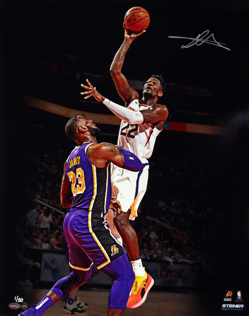 DEANDRE AYTON Autographed Phoenix Suns 