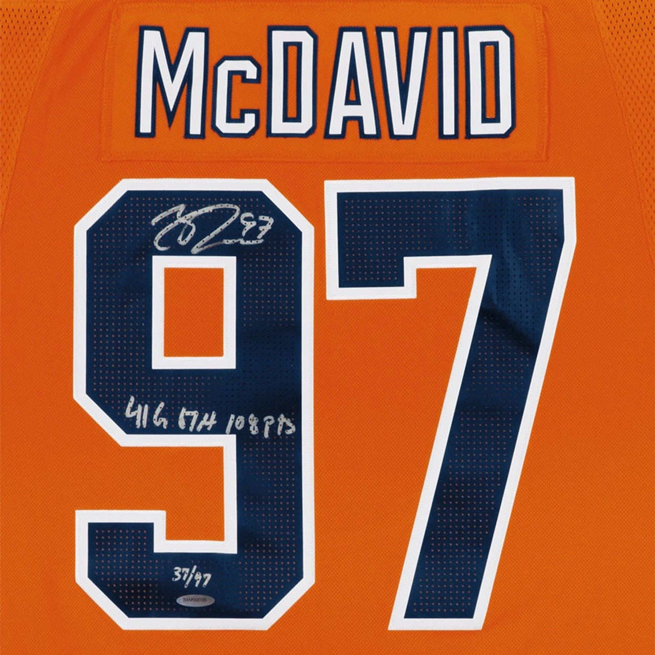 Connor McDavid Edmonton Oilers Autographed Orange Adidas Authentic Jersey