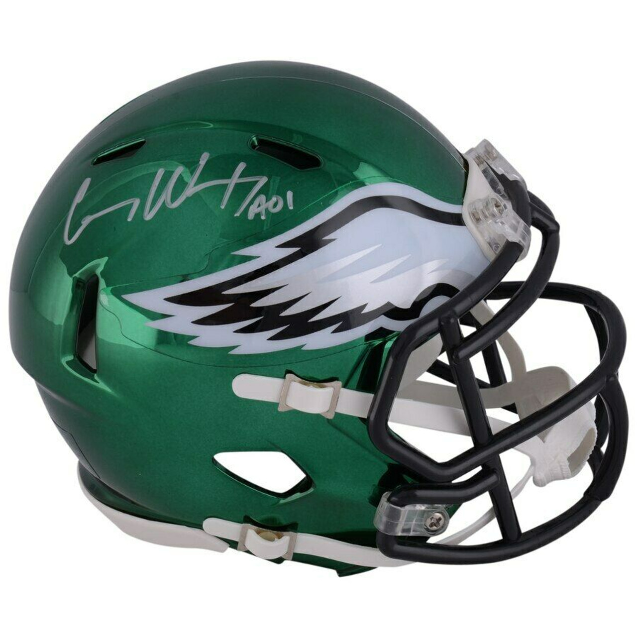 carson wentz autographed helmet