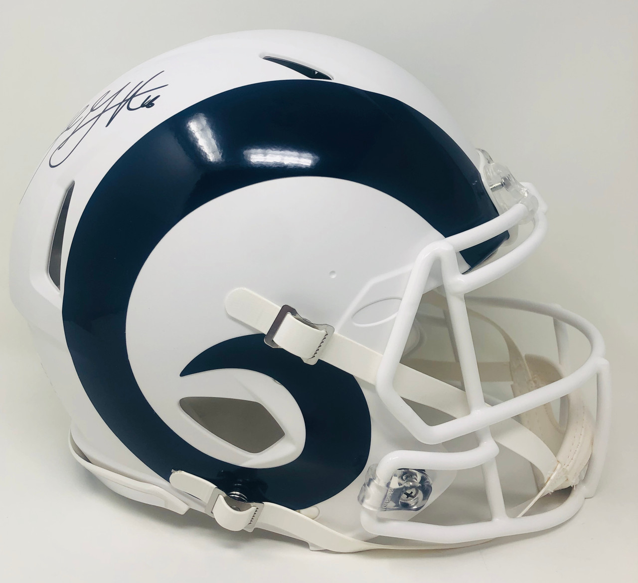 jared goff autographed helmet