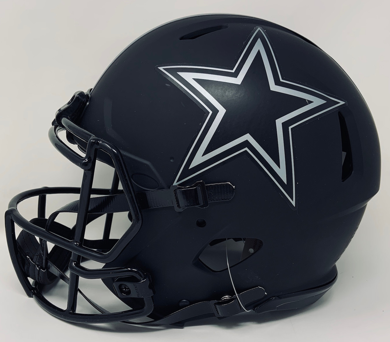 Amari Cooper Autographed Dallas Cowboys Matte Black Full Size Speed Replica  Helmet JSA #WPP301497