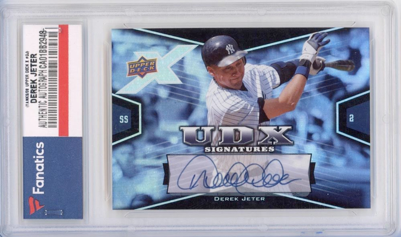 DEREK JETER Autographed 2009 Ultimate Collection Triple Materials UD Card  BGS 10 LE 10/22