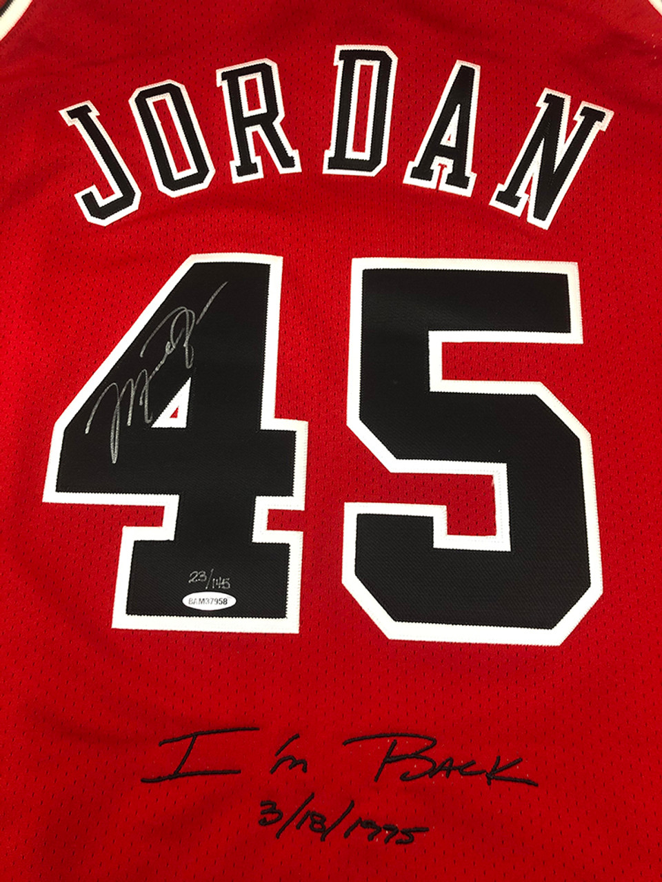 authentic signed michael jordan jersey