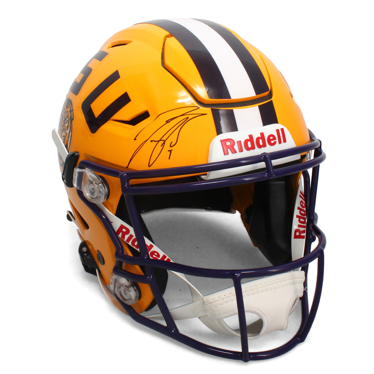 JOE BURROW Autographed LSU Tigers Yellow Speed Flex Authentic Helmet  FANATICS - Game Day Legends