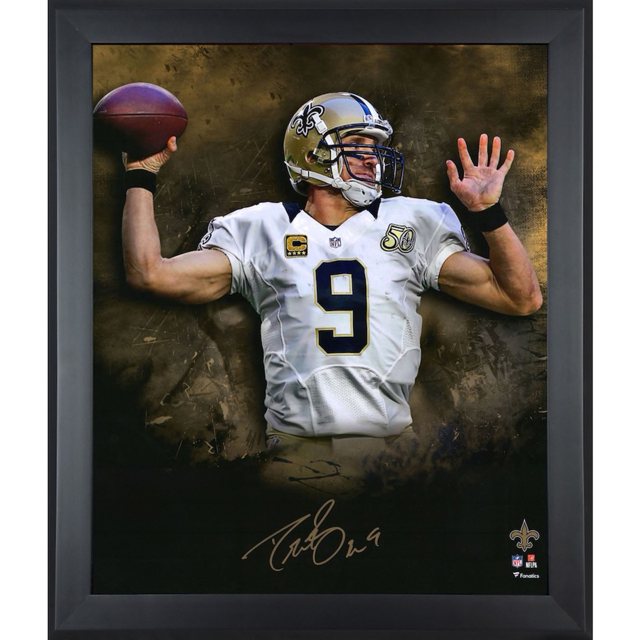 DREW BREES Autographed Saints 'In Focus' 20 x 24 Photograph