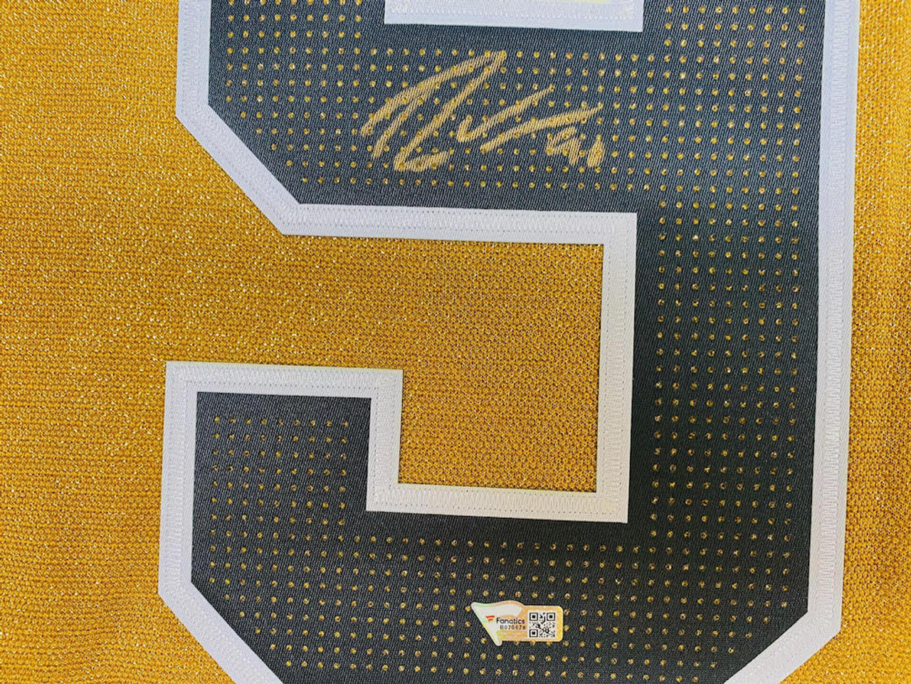 Framed Jack Eichel Vegas Golden Knights Autographed Gold Alternate Adidas  Authentic Jersey