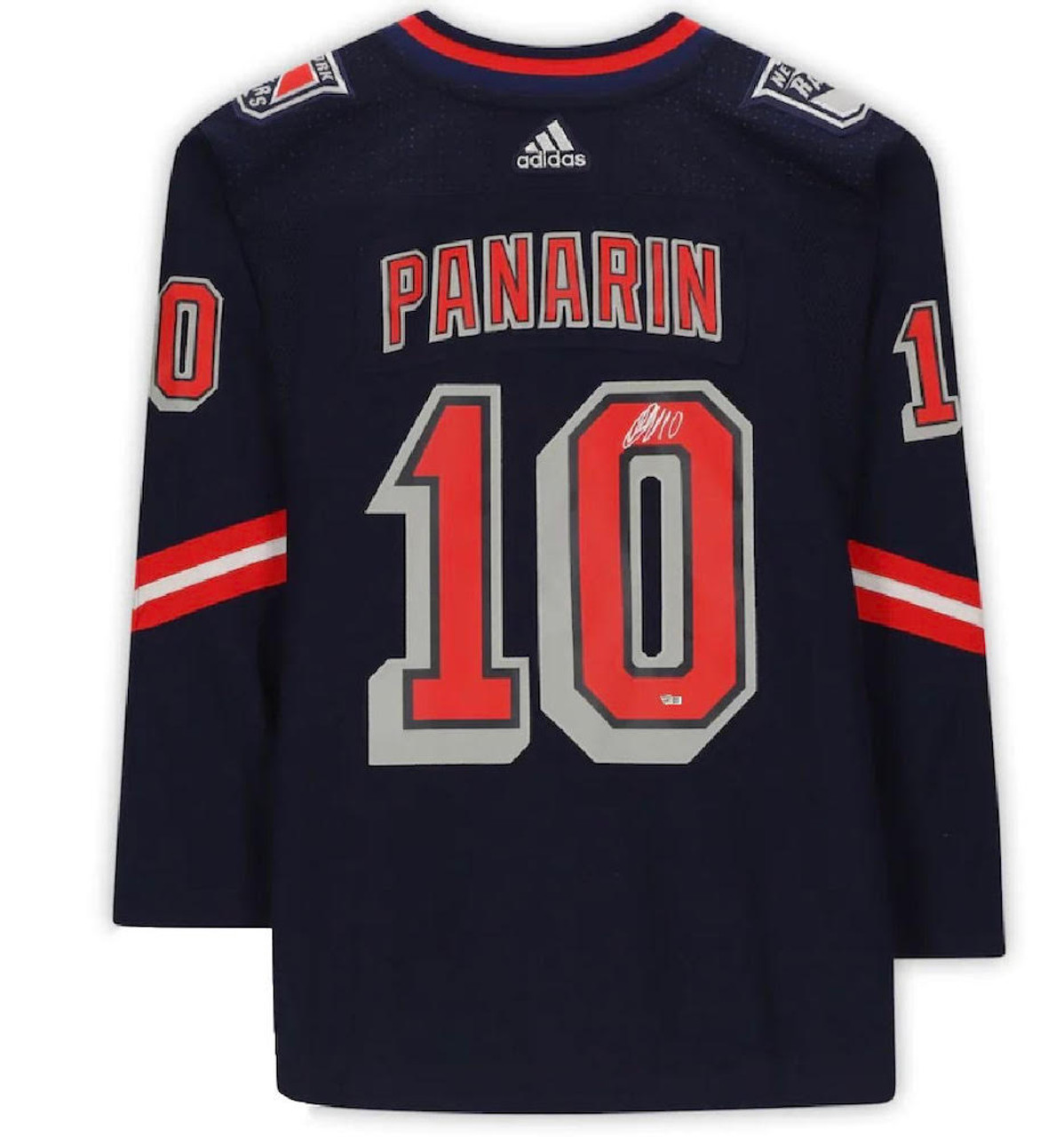Artemi Panarin New York Rangers Autographed Adidas Grey 2020 NHL