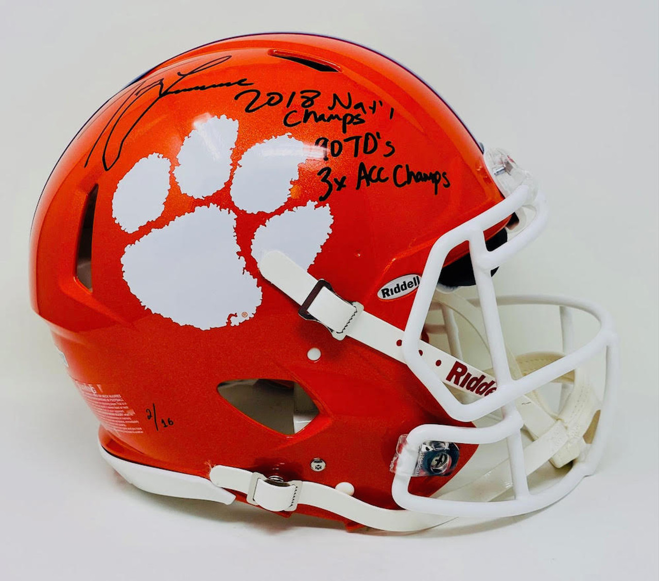 trevor lawrence signed helmet