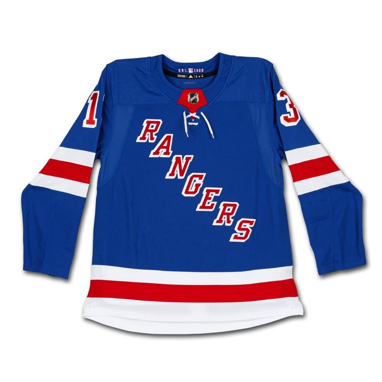 Alexis Lafrenière Autographed & Inscribed 1st playoff goal 5/7/22  Authentic New York Rangers Adidas White Jersey