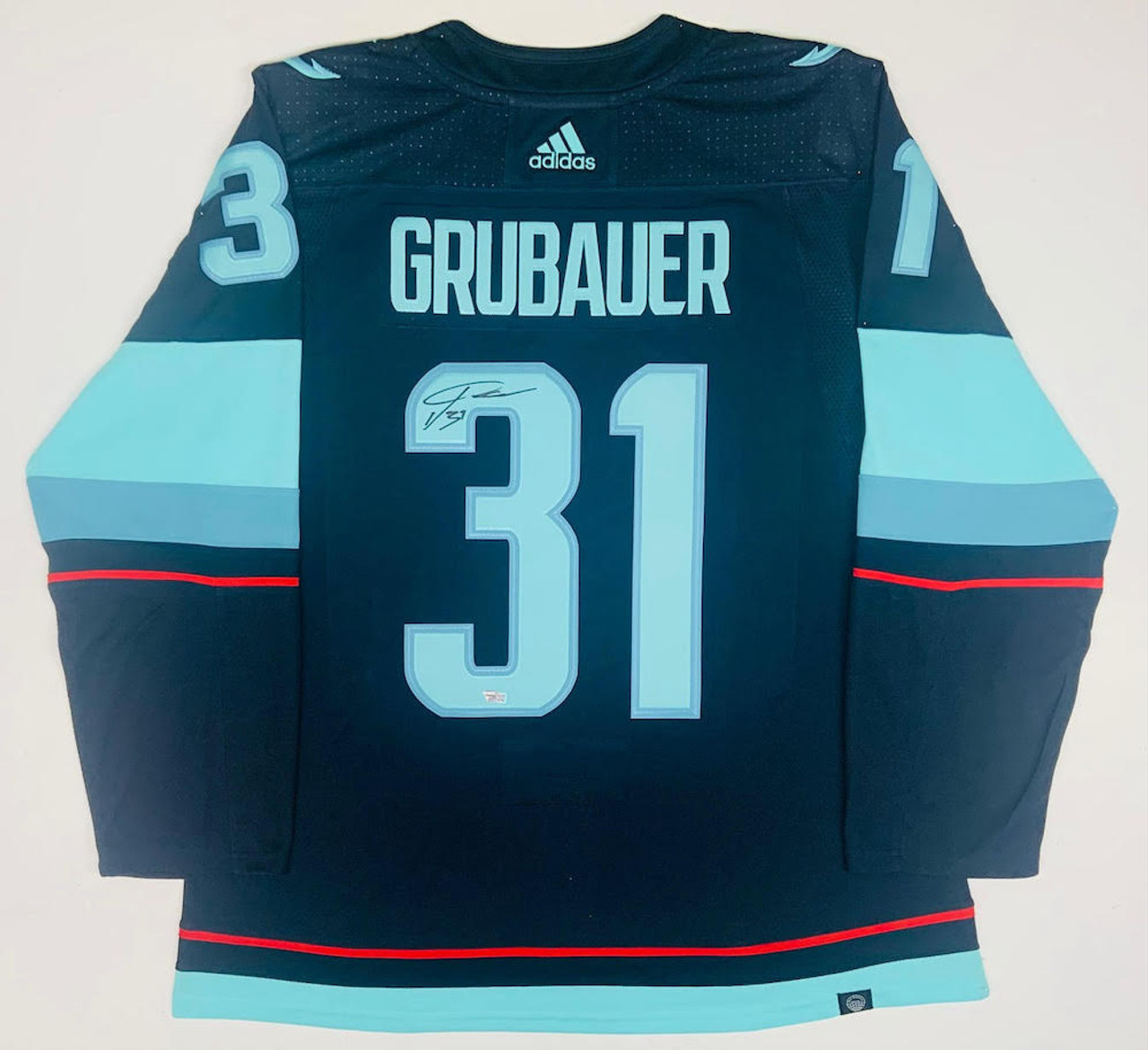 Philipp Grubauer Signed Seattle Kraken Jersey (Fanatics