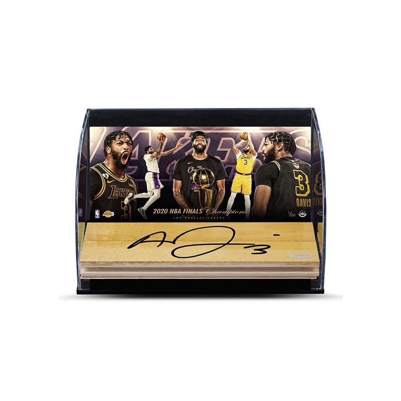 ANTHONY DAVIS Autographed Los Angeles Lakers Gold