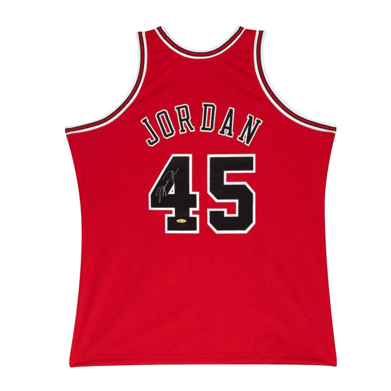 Michael Jordan Signed Chicago Bulls Mitchell & Ness Vintage NBA Basketball  Jersey - UDA