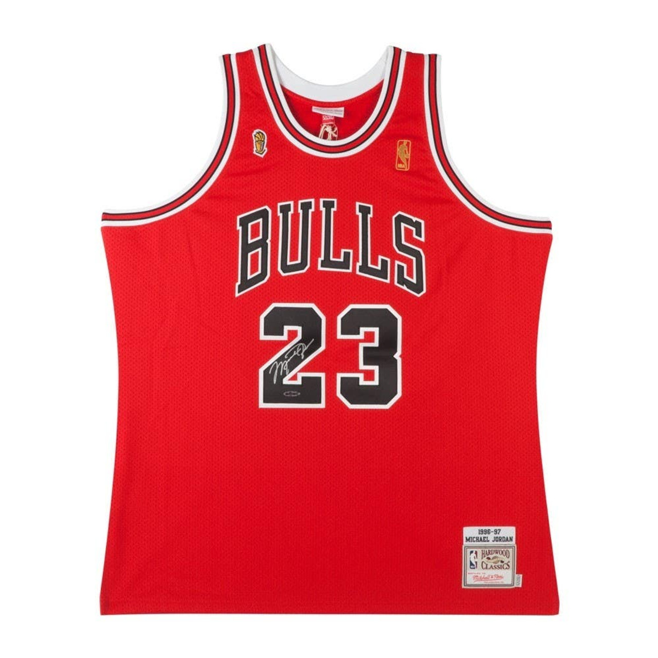 Chicago Bulls Michael Jordan 1995/96 White Champion Jersey - The