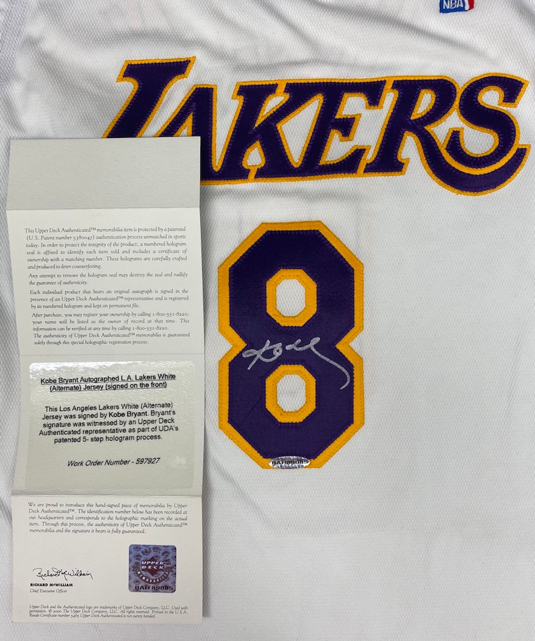 Kobe Bryant Los Angeles Lakers Fanatics Authentic 10.5 x 13