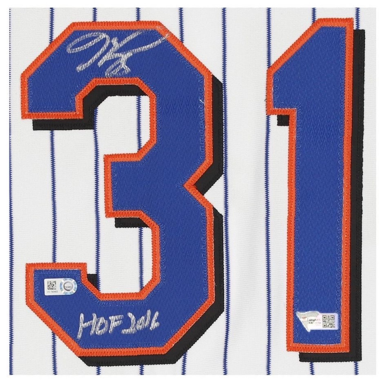 Mike Piazza Los Angeles Dodgers Autographed White Replica Jersey with HOF  2016 Inscription