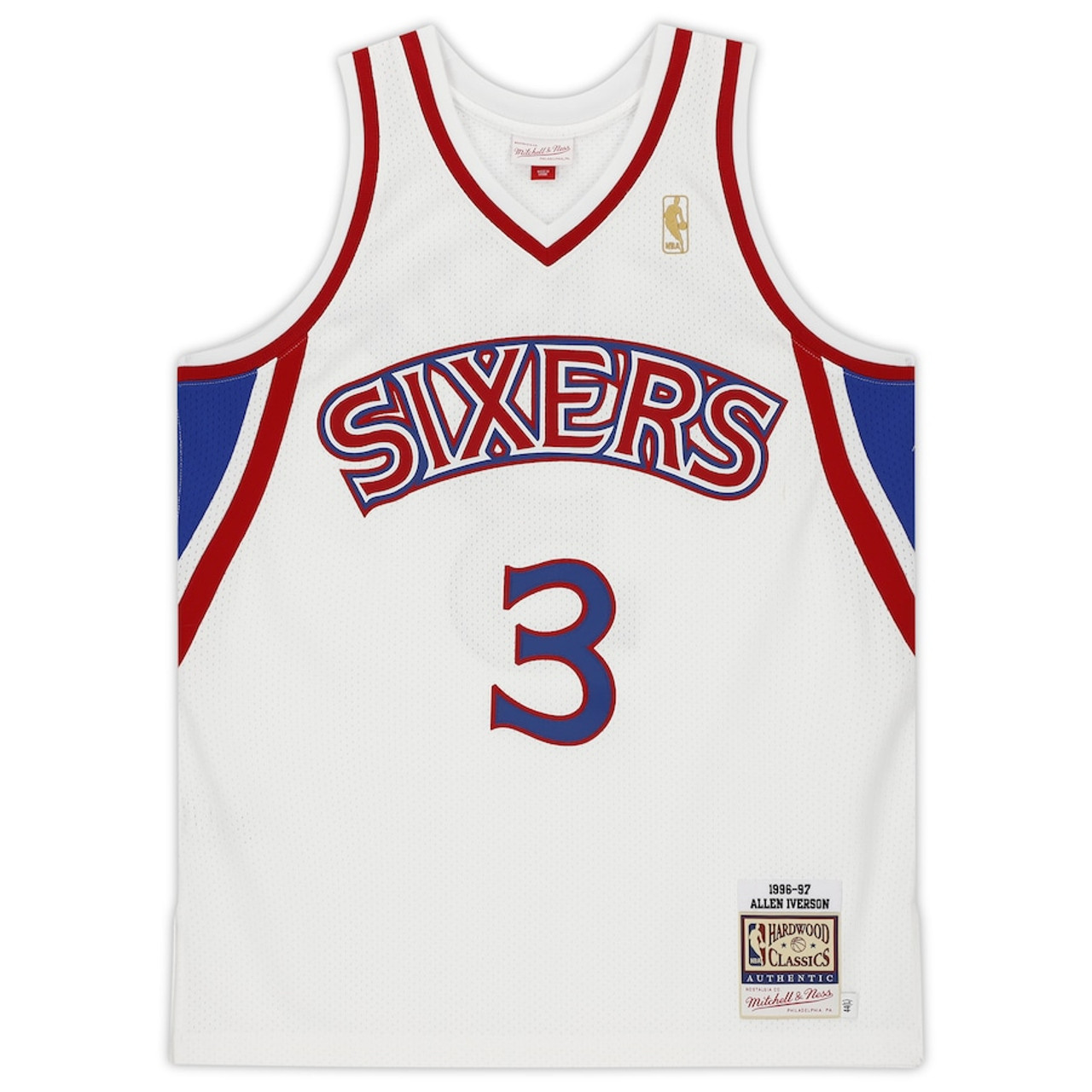 ALLEN IVERSON Autographed Philadelphia 76ers White Authentic