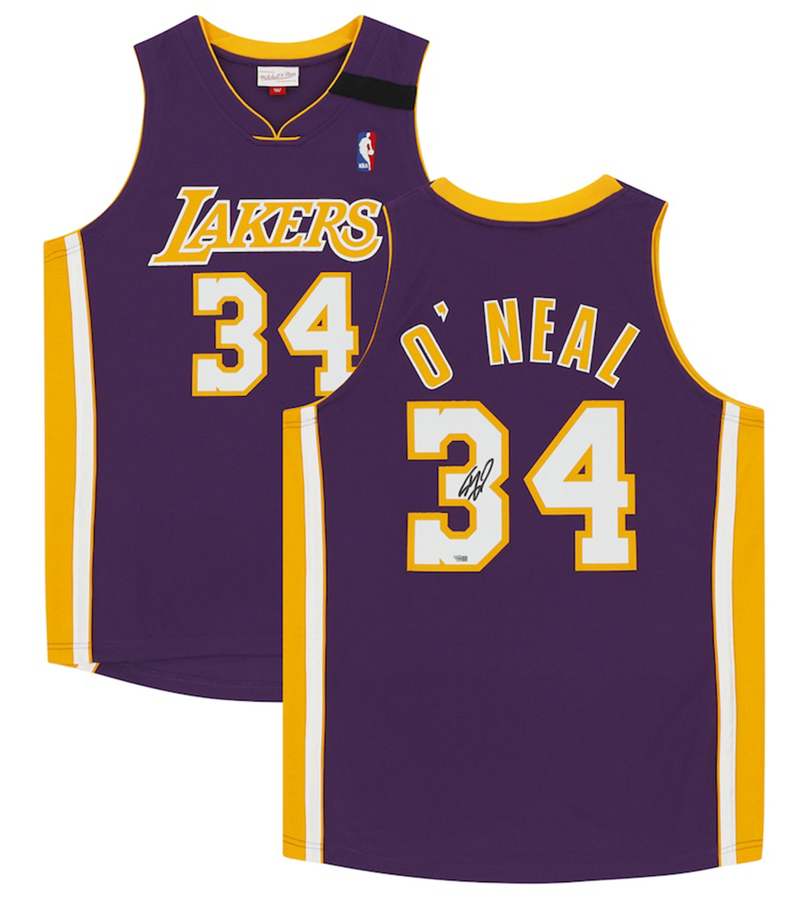 Shaquille O'Neal Autographed Los Angeles Gold Authentic Basketball Jersey - BAS (L)