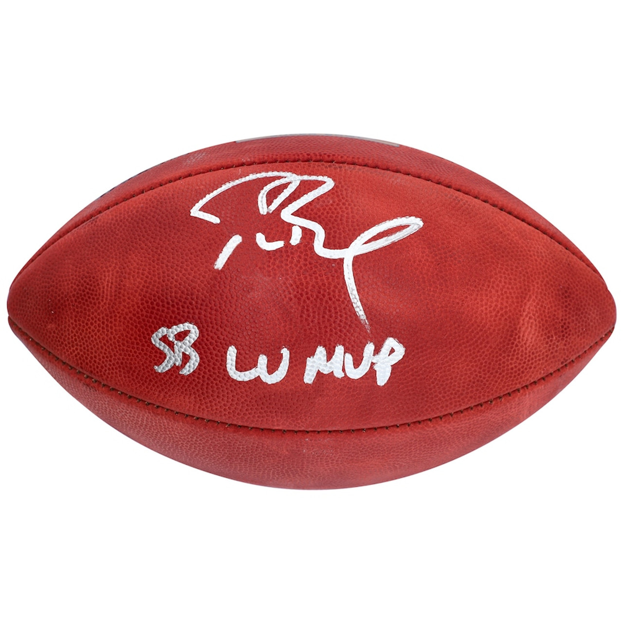 TOM BRADY Autographed SB LV MVP Authentic SB LV Official Football FANATICS