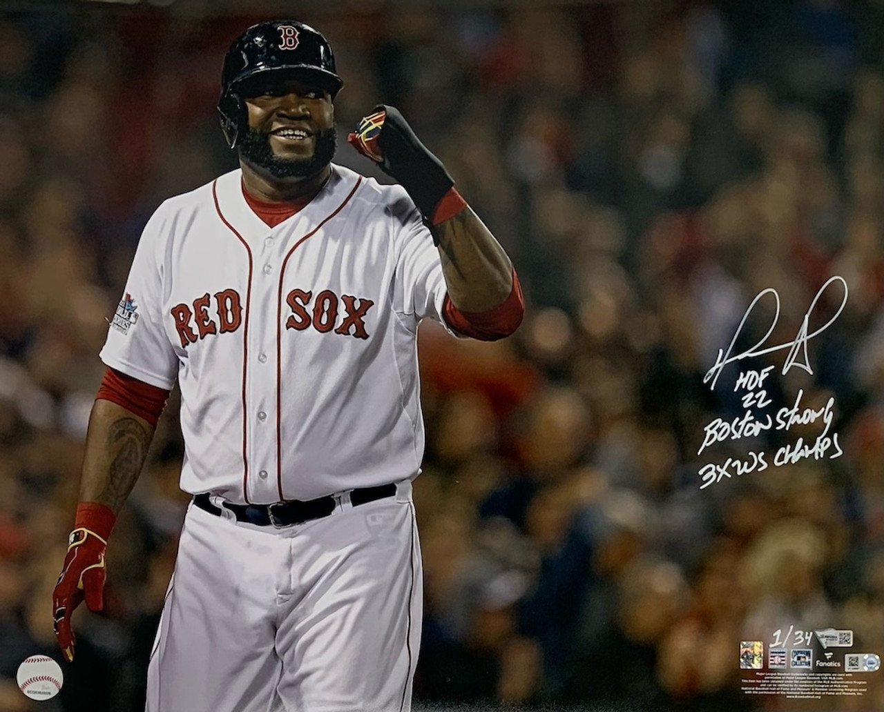 MLB David Ortiz Signed Jerseys, Collectible David Ortiz Signed Jerseys