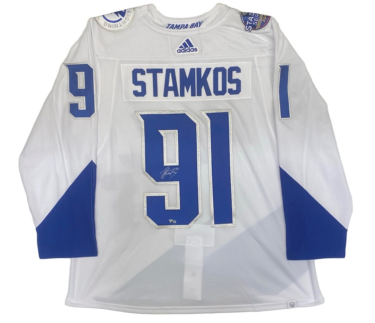 Fanatics Authentic Steven Stamkos White Tampa Bay Lightning Autographed Adidas Authentic 2022 Stadium Series Jersey