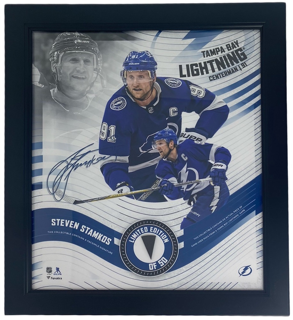 Sold at Auction: Autographed Steven Stamkos Tampa Bay Lighting NHL