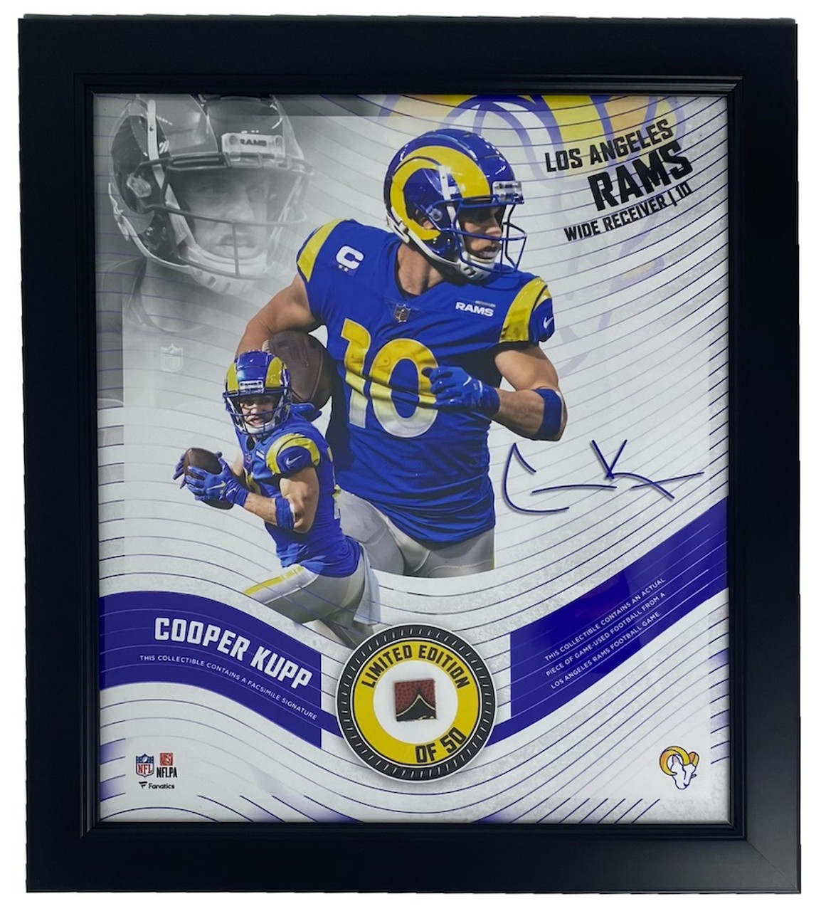 Fanatics Authentic Los Angeles Rams Black Framed Jersey Display Case