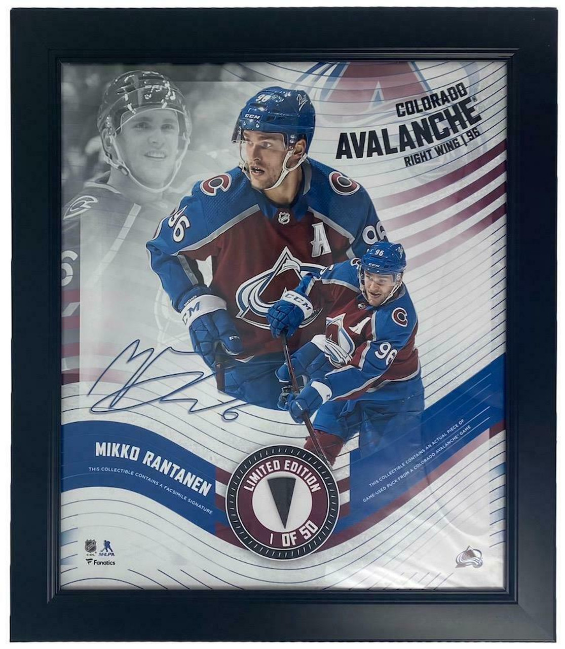 Autographed Colorado Avalanche Mikko Rantanen Fanatics Authentic