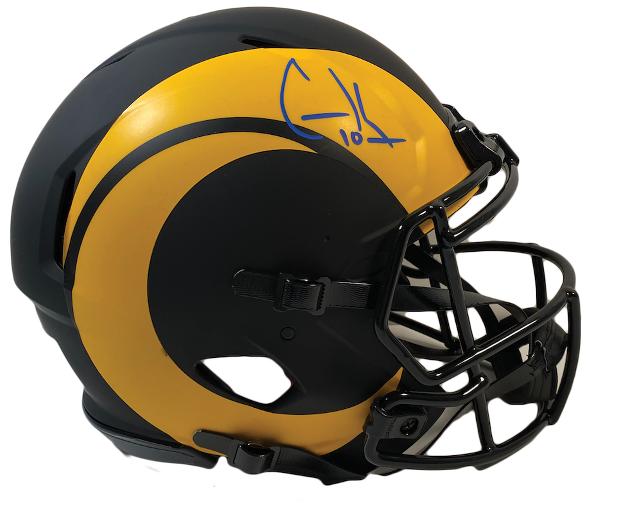 Riddell 9585562810 Los Angeles Rams Authentic Full Size Speed Style Flash Alternate Helmet