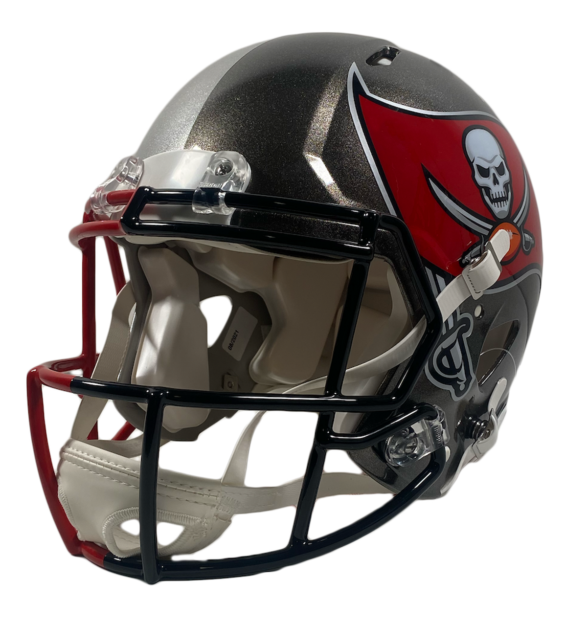 TOM BRADY Autographed Throwback Bucs Custom Visor Authentic Helmet FANATICS  - Game Day Legends