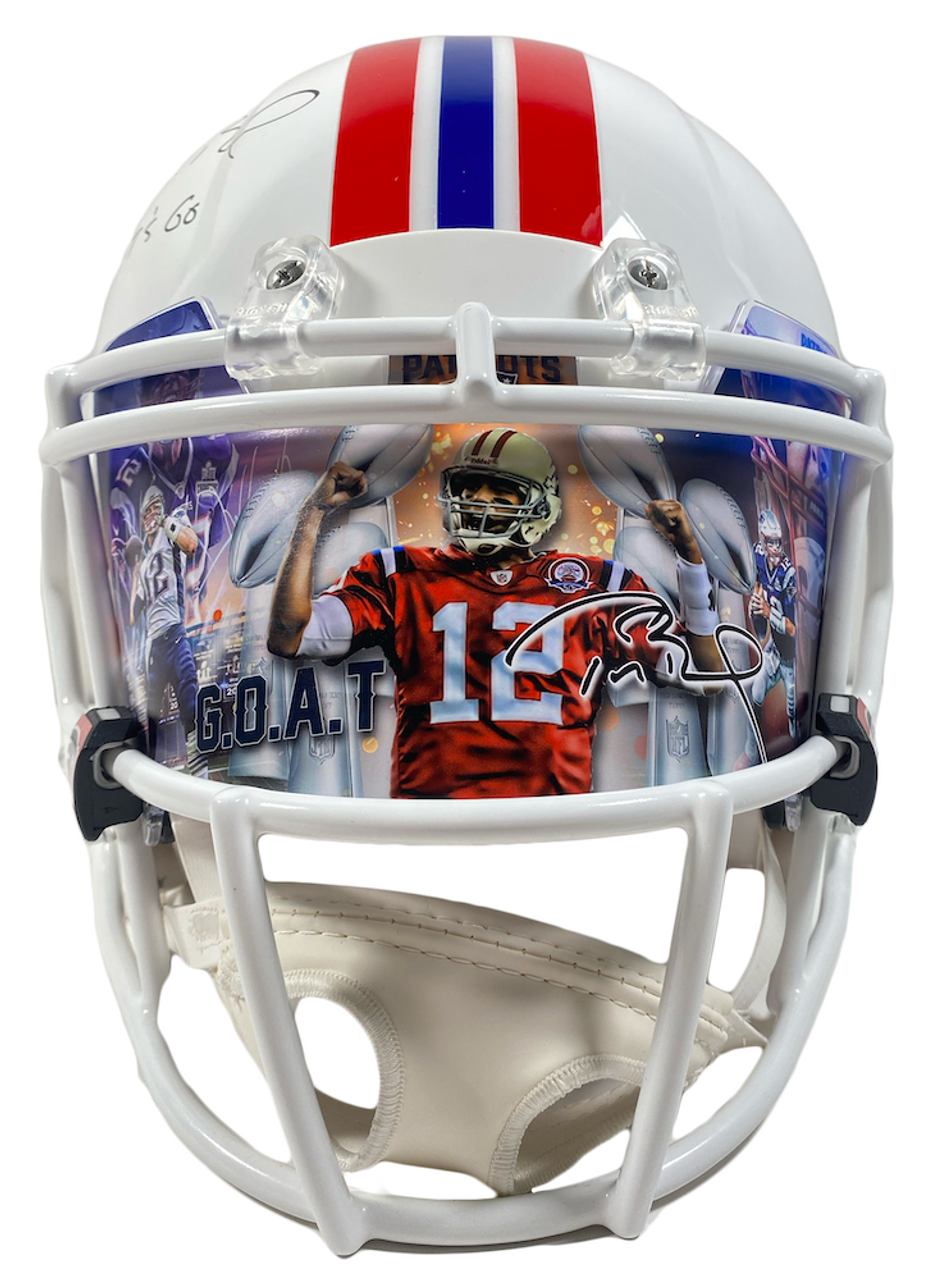 Tom Brady Signed Patriots FS Authentic Salute To Service Helmet