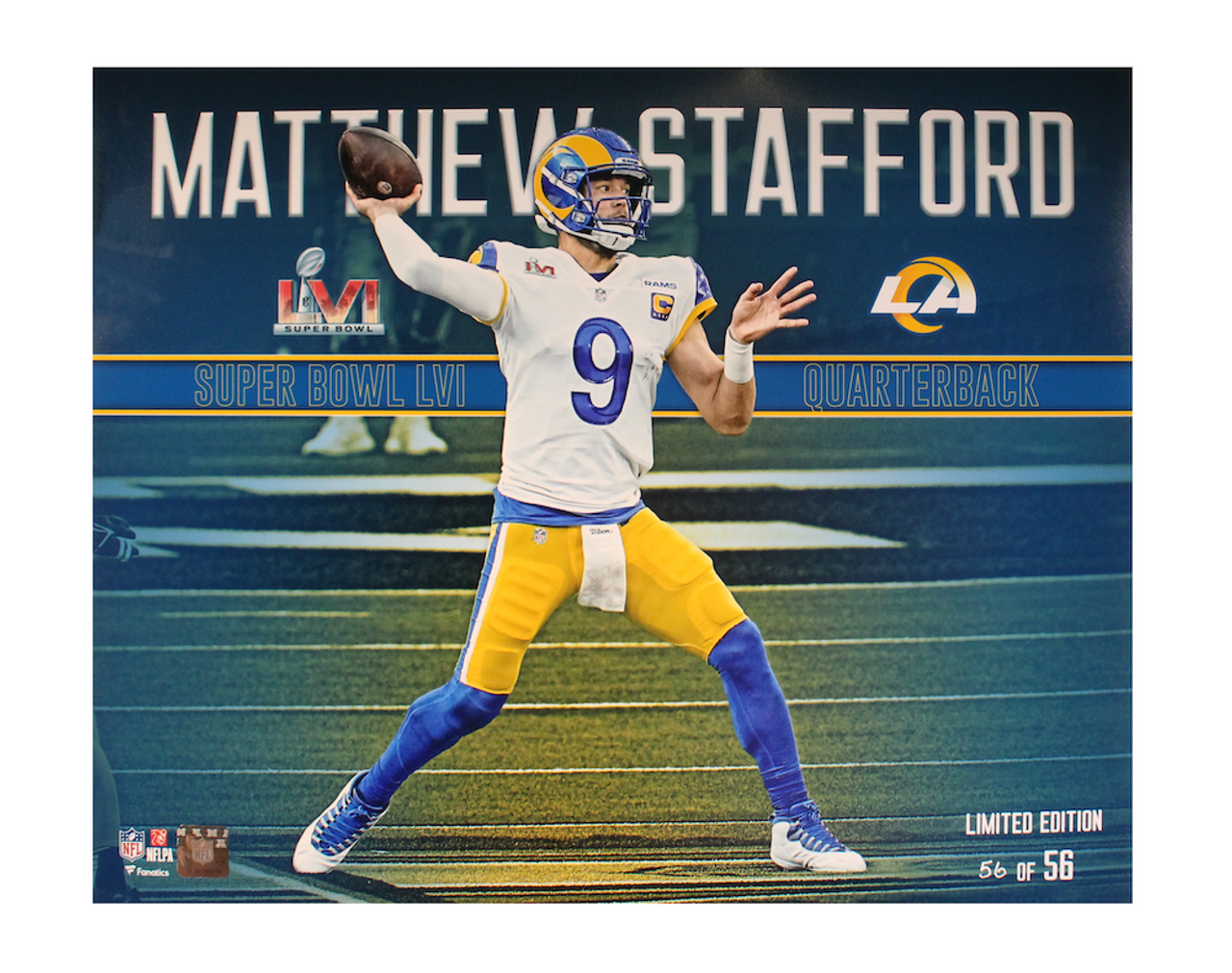 Matthew Stafford Los Angeles Rams Fanatics Authentic Unsigned