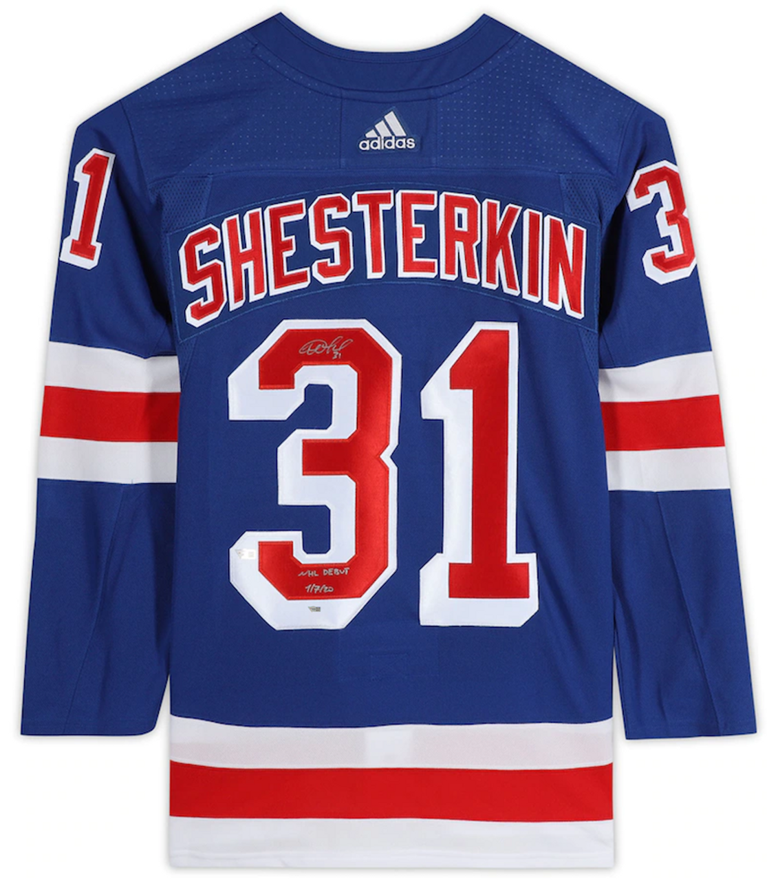 Igor Shesterkin New York Rangers Autographed White Adidas Authentic Jersey  