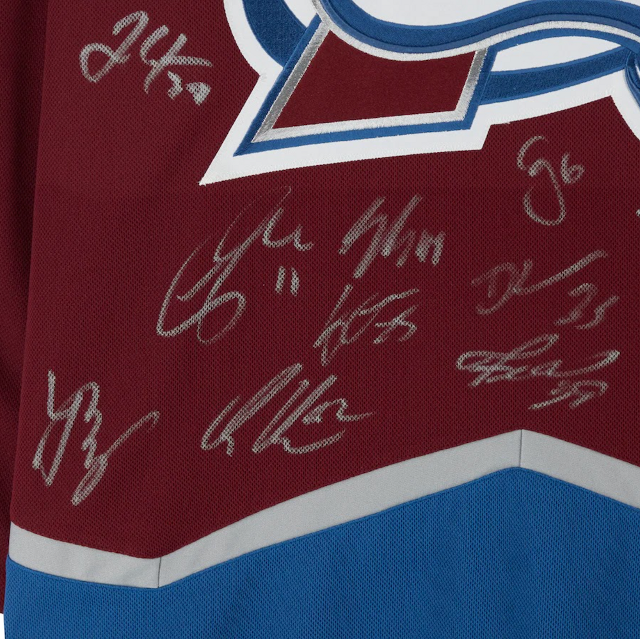 Colorado Avalanche Team Signed Burgandy Fanatics XL Jersey 20 Sigs BAS –  Denver Autographs