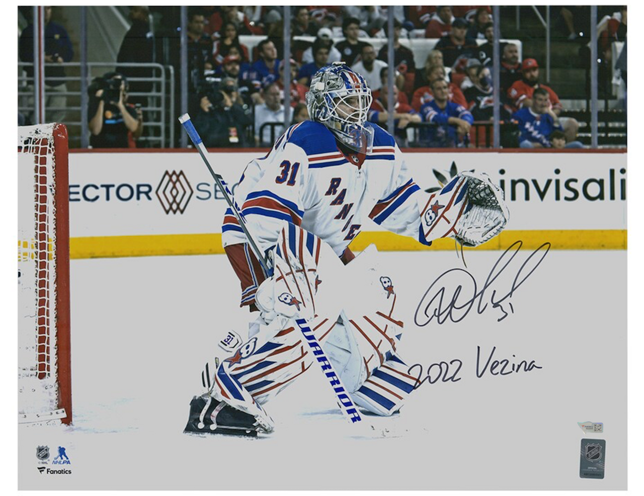 IGOR SHESTERKIN Autographed Rangers NHL Debut 16 x 20 Photograph FANATICS   Game Day Legends