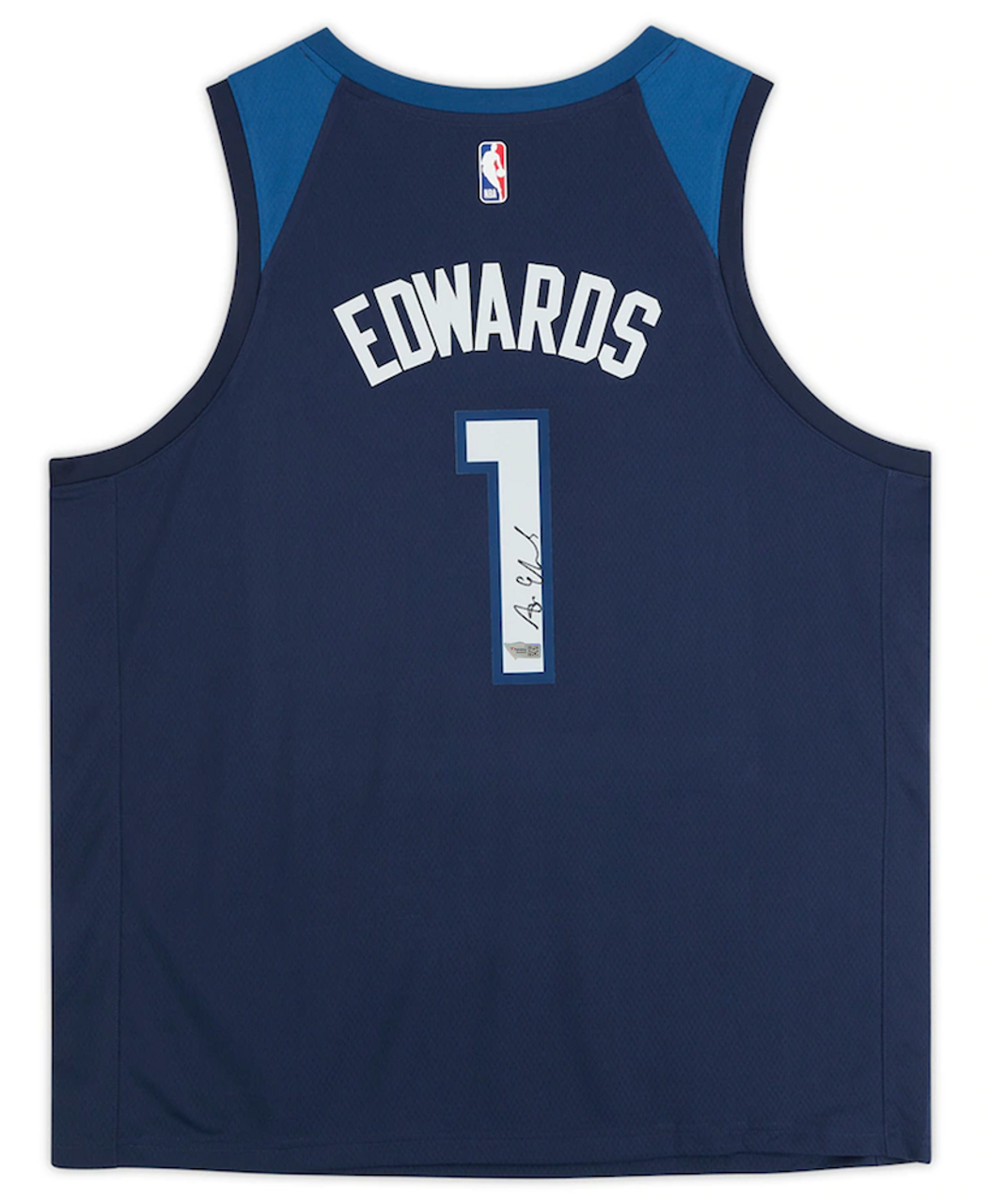 Framed Anthony Edwards Minnesota Timberwolves Autographed Navy Nike  2022-2023 Icon Swingman Jersey with 2020 #1