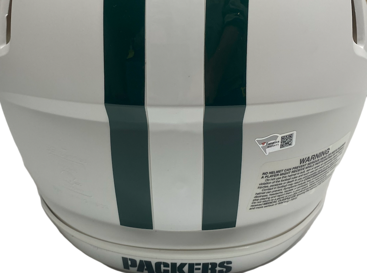 Aaron Rodgers Green Bay Packers Autographed Riddell Speed Flex Authentic  Helmet with DISCOUNT DOUBLE CHECK Inscription