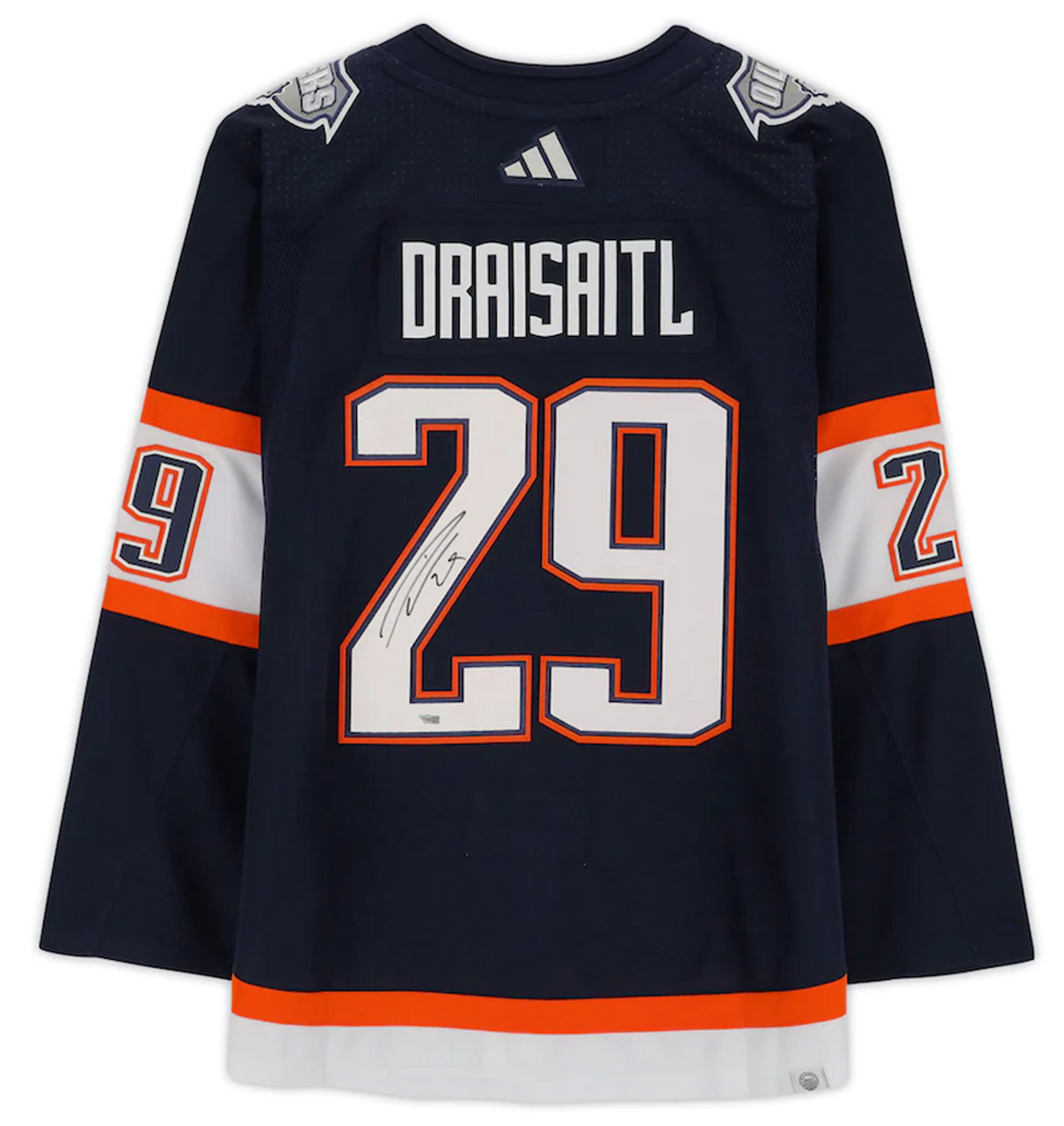 Leon Draisaitl Navy Edmonton Oilers Autographed 2022-23 Reverse Retro adidas  Authentic Jersey