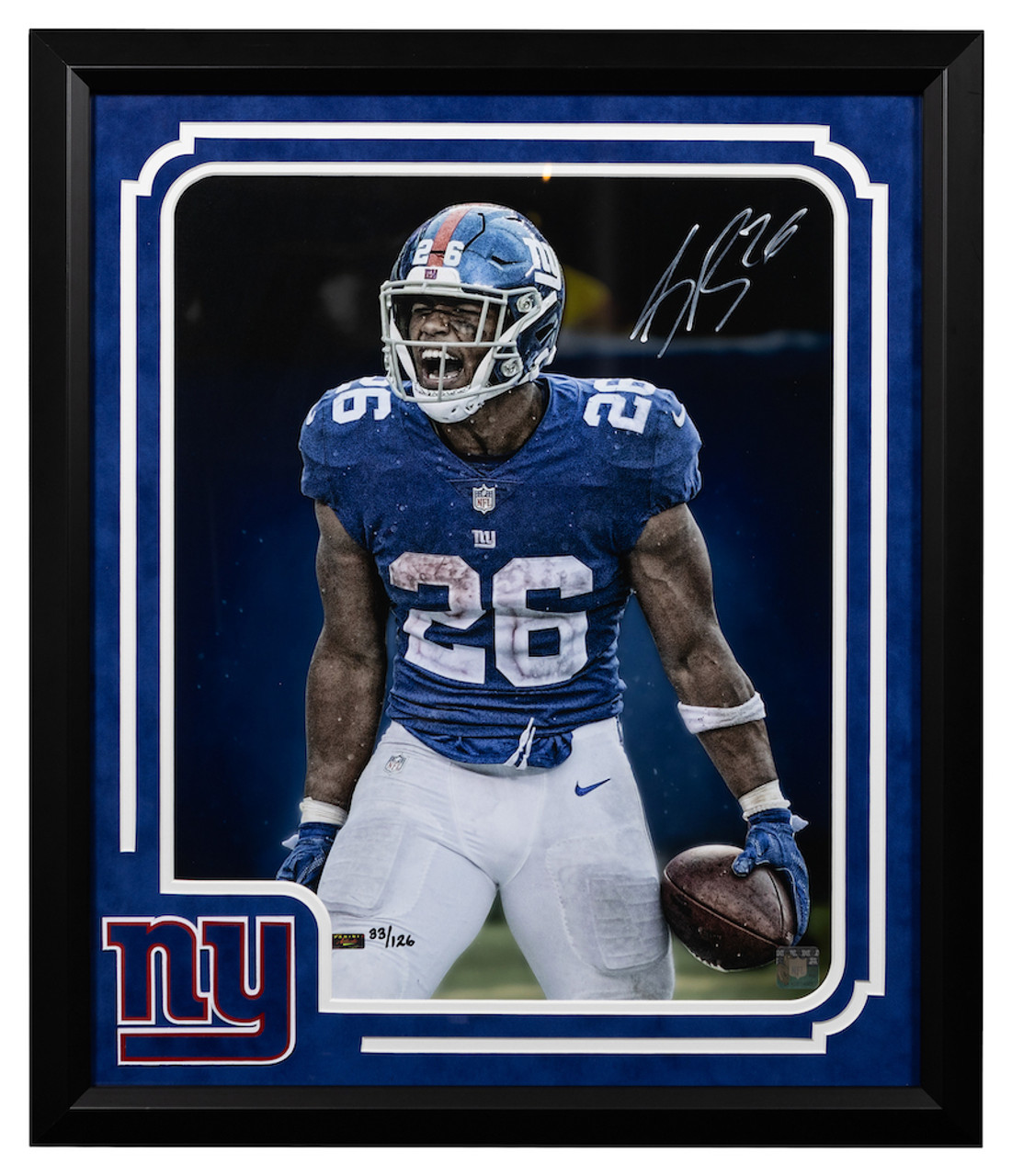 SAQUON BARKLEY Autographed Giants 