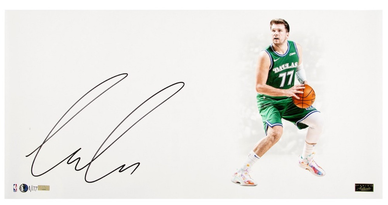 LUKA DONCIC Autographed Mavericks 