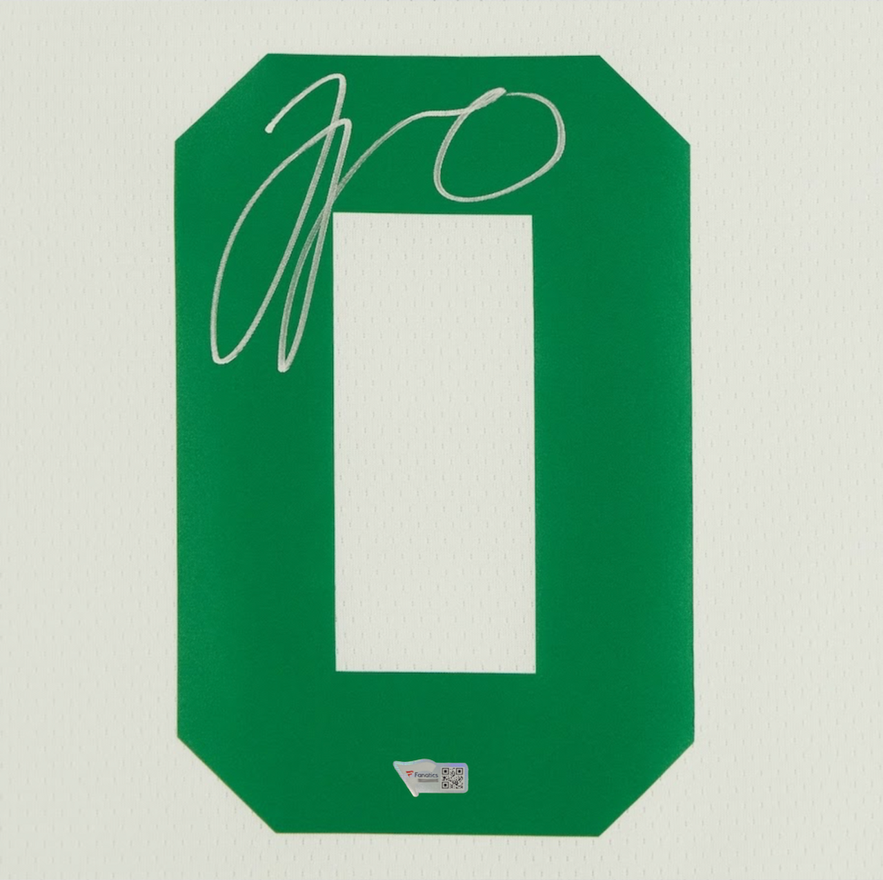 JAYSON TATUM No. 0 Patch - Boston Basketball Jersey Number Green/White  Embroidered DIY Sew or Iron-On Patch