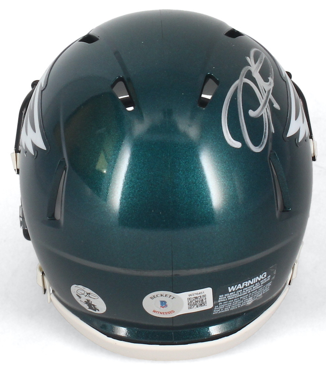 JALEN HURTS Autographed Eagles Salute To Service (STS) Mini Helmet BECKETT  - Game Day Legends