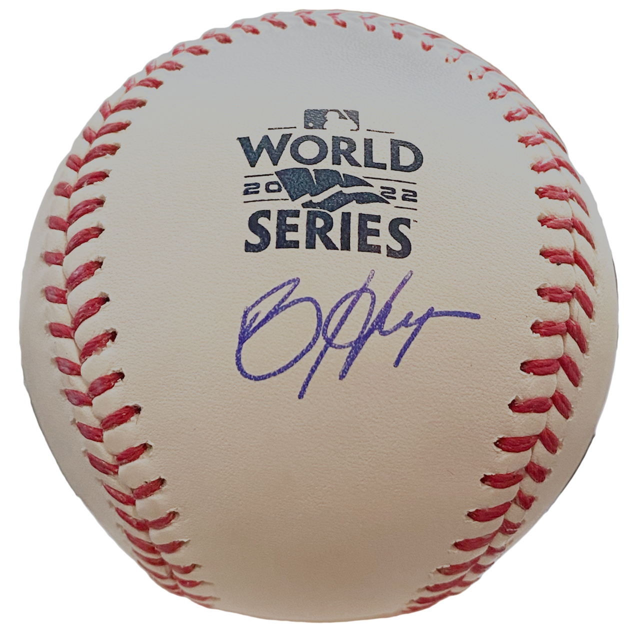 Bryce Harper Philadelphia Phillies Signed 2022 MLB World Series Logo  Baseball