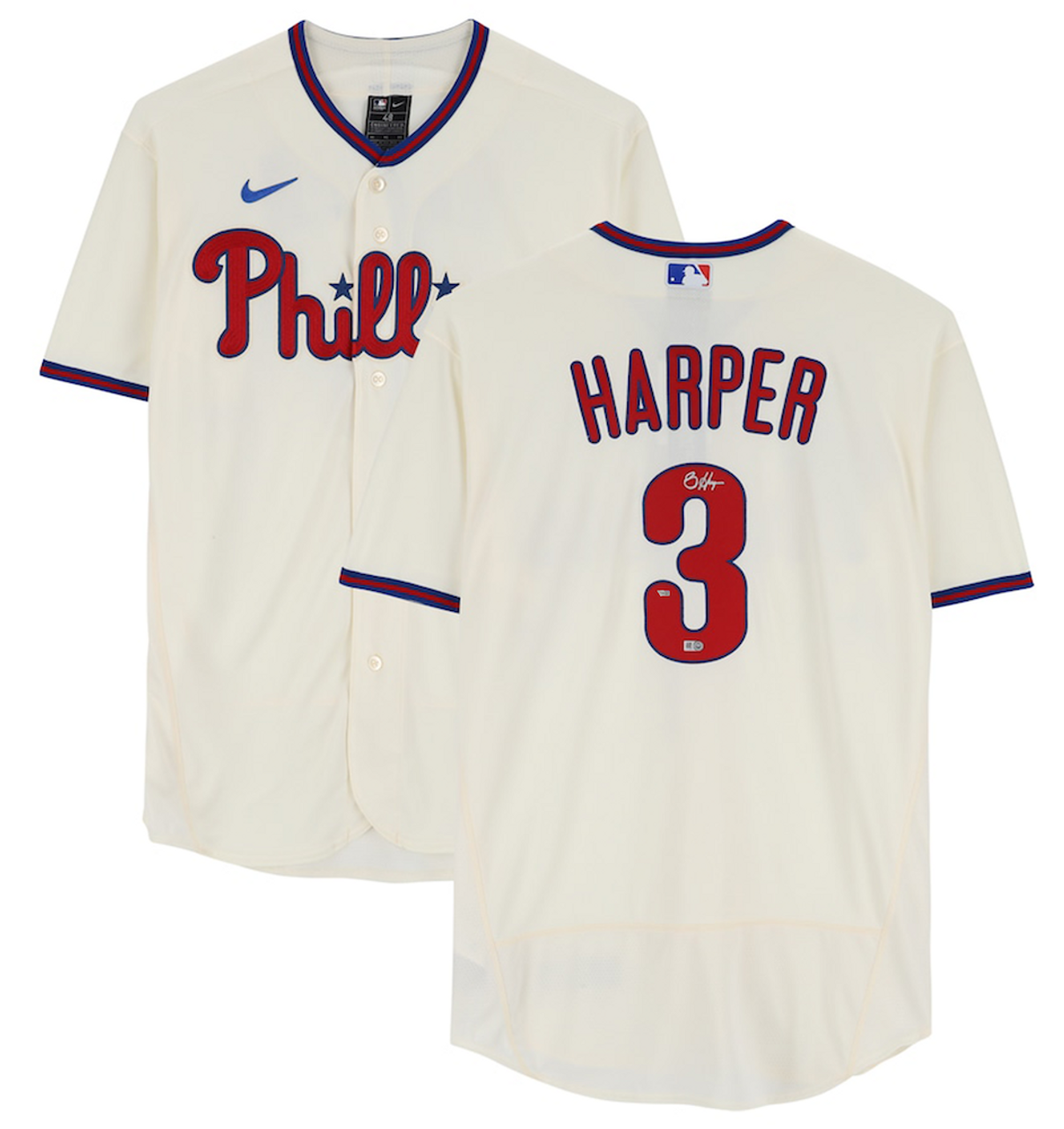 Game Day Legends Bryce Harper Autographed Philadelphia Phillies Authentic Jersey Fanatics