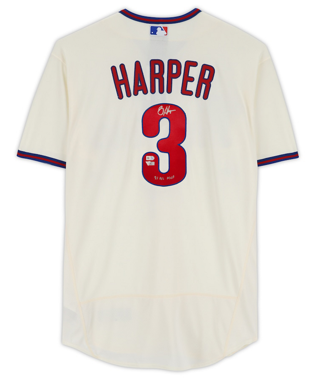 BRYCE HARPER Autographed 21 NL MVP Phillies Authentic Cream Jersey  FANATICS - Game Day Legends