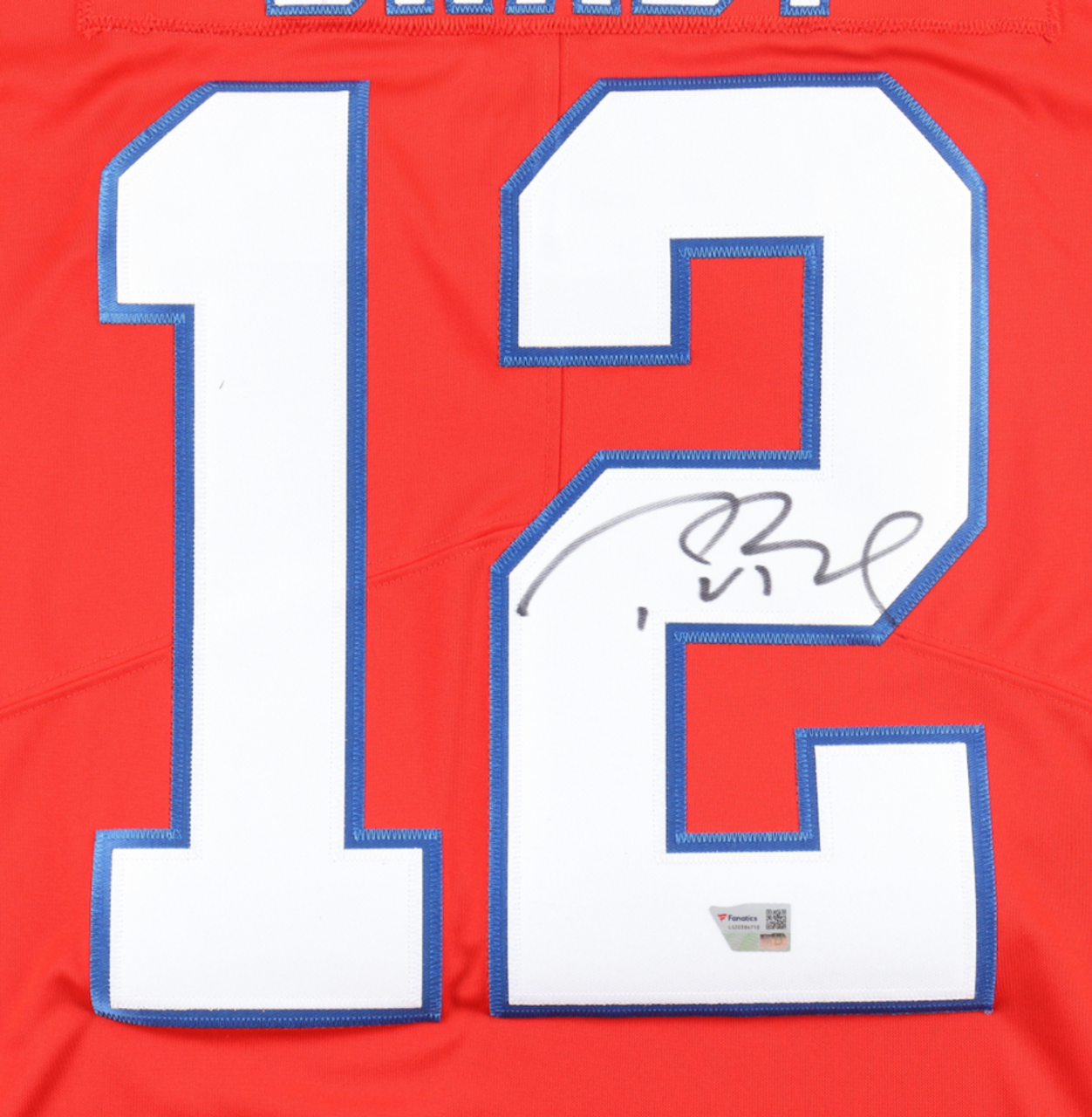 Tom Brady Autographed Patriots Nike Limited Red Color Rush Jersey